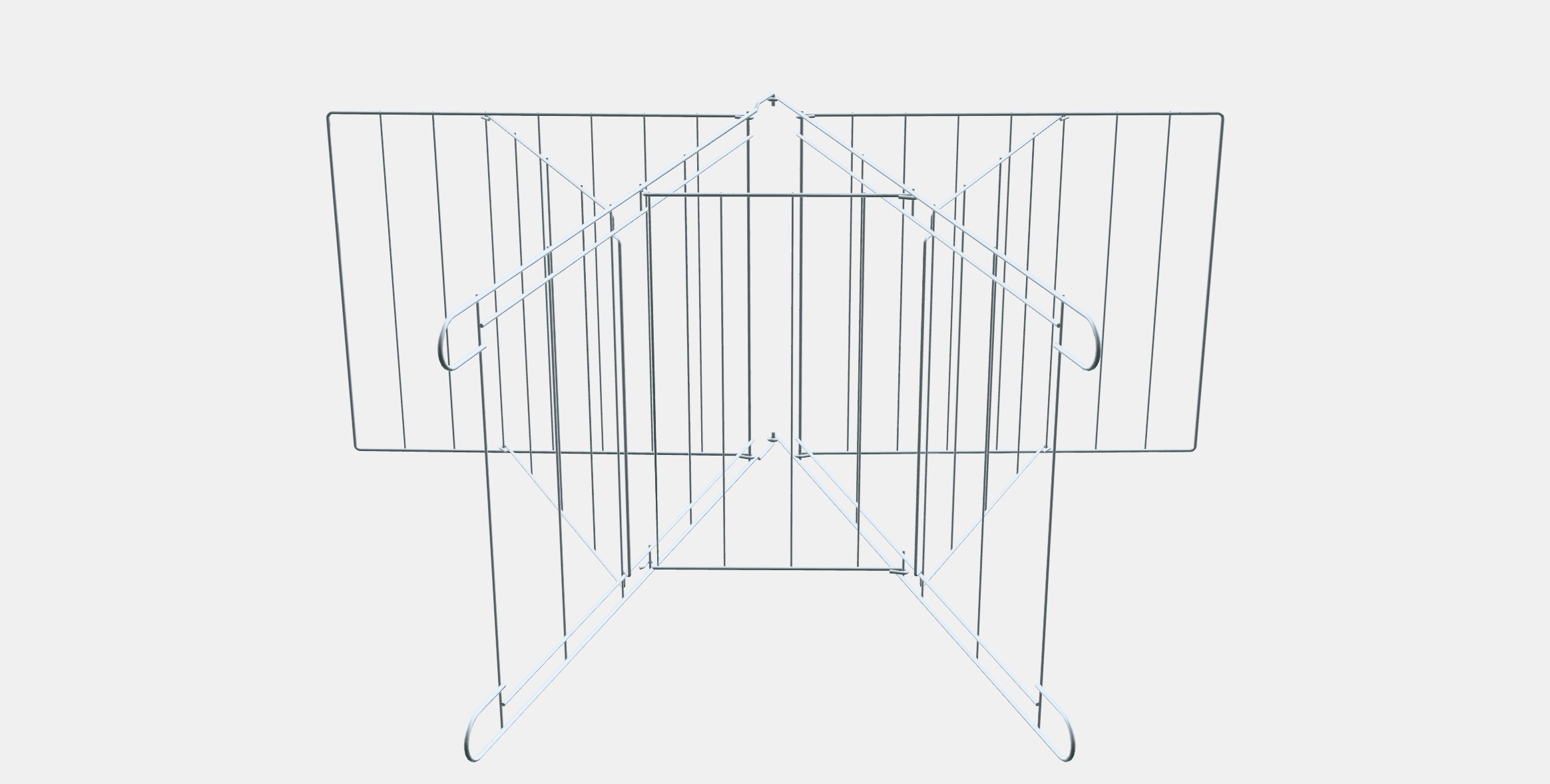 FROST Drying rack in-outdoor Low-poly 3D model_10
