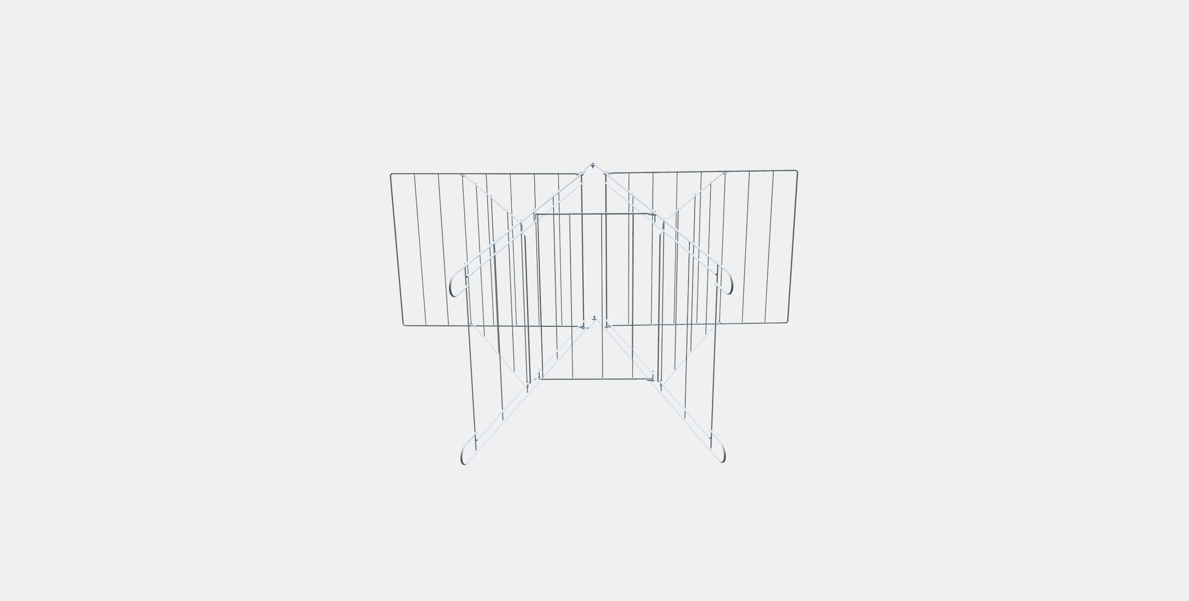 FROST Drying rack in-outdoor Low-poly 3D model_7