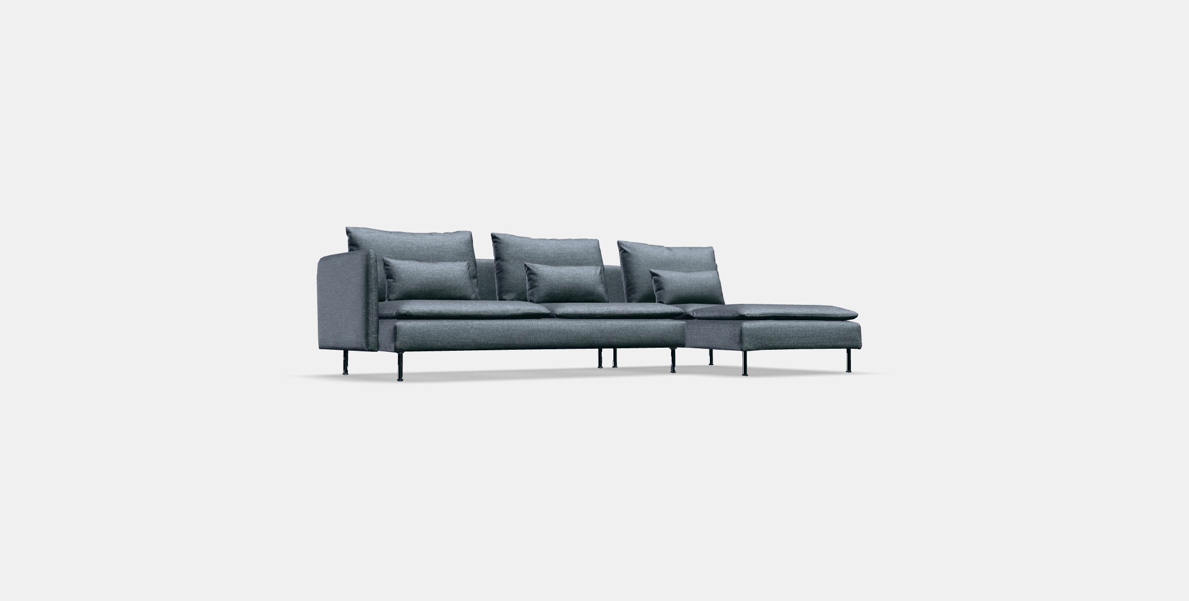 SODERHAMN 4-seat sofa 1 Low-poly 3D model_2