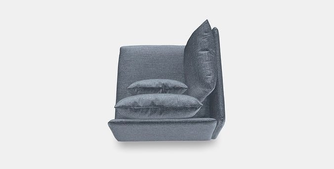 SODERHAMN Corner section 1 Low-poly 3D model