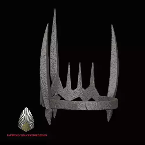 Sauron Helmet Rings of Power Crown 3D DIGITAL DOWNLOAD FILE