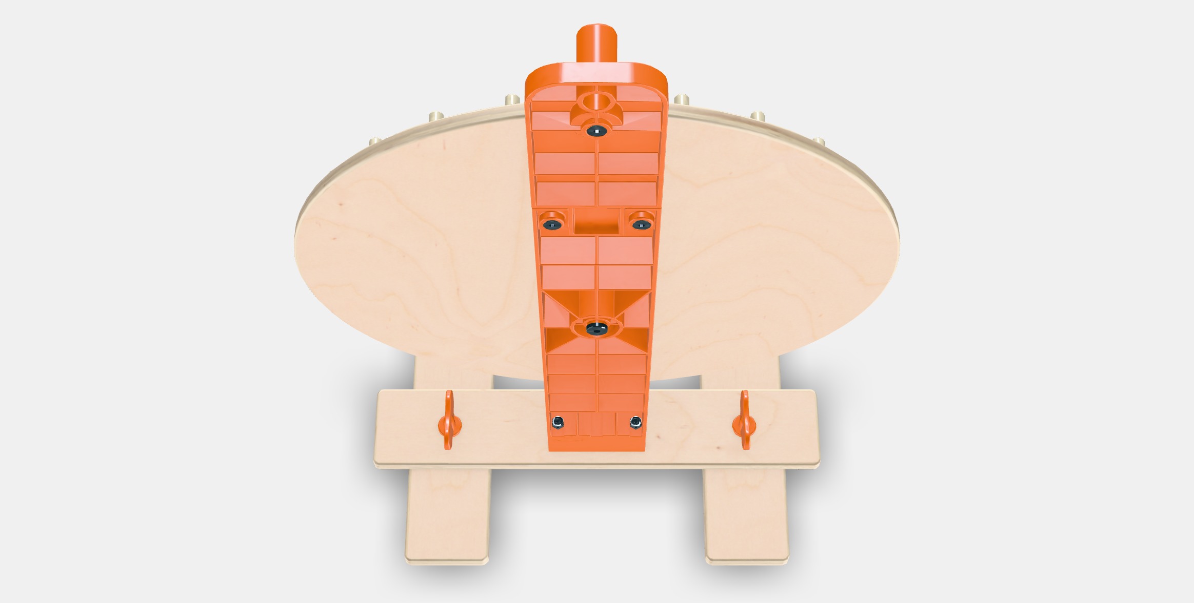 LUSTIGT Spinning wheel-game Low-poly 3D model_3