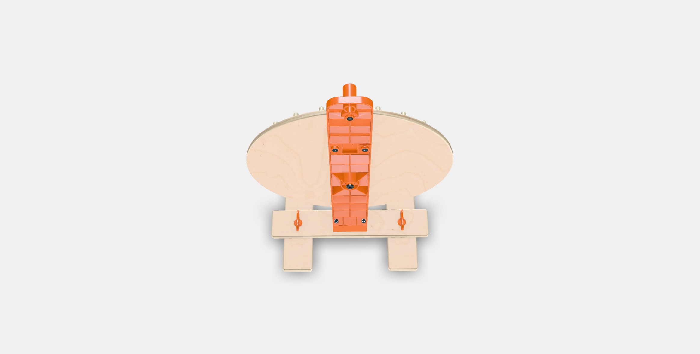 LUSTIGT Spinning wheel-game Low-poly 3D model_5