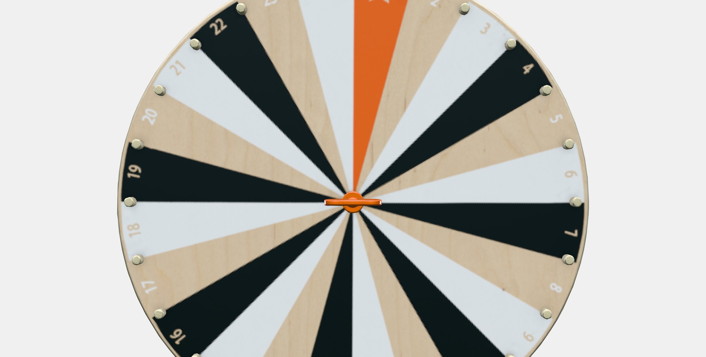 LUSTIGT Spinning wheel-game Low-poly 3D model_11