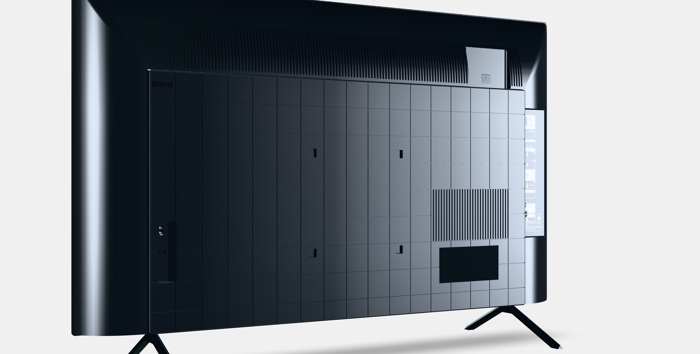 43 Sony Bravia KD-43X75WL Low-poly 3D model_8
