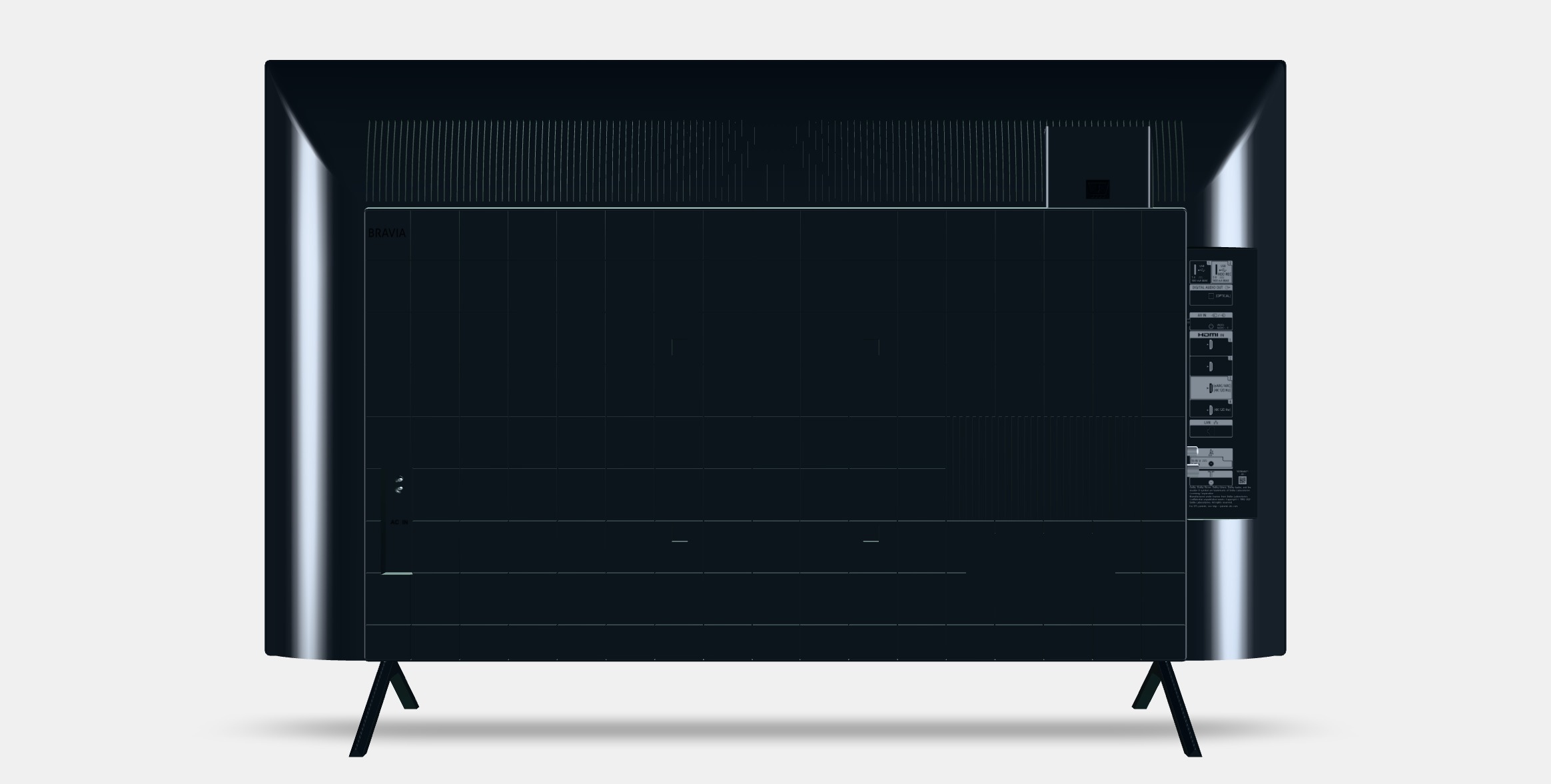 43 Sony Bravia KD-43X75WL Low-poly 3D model_15