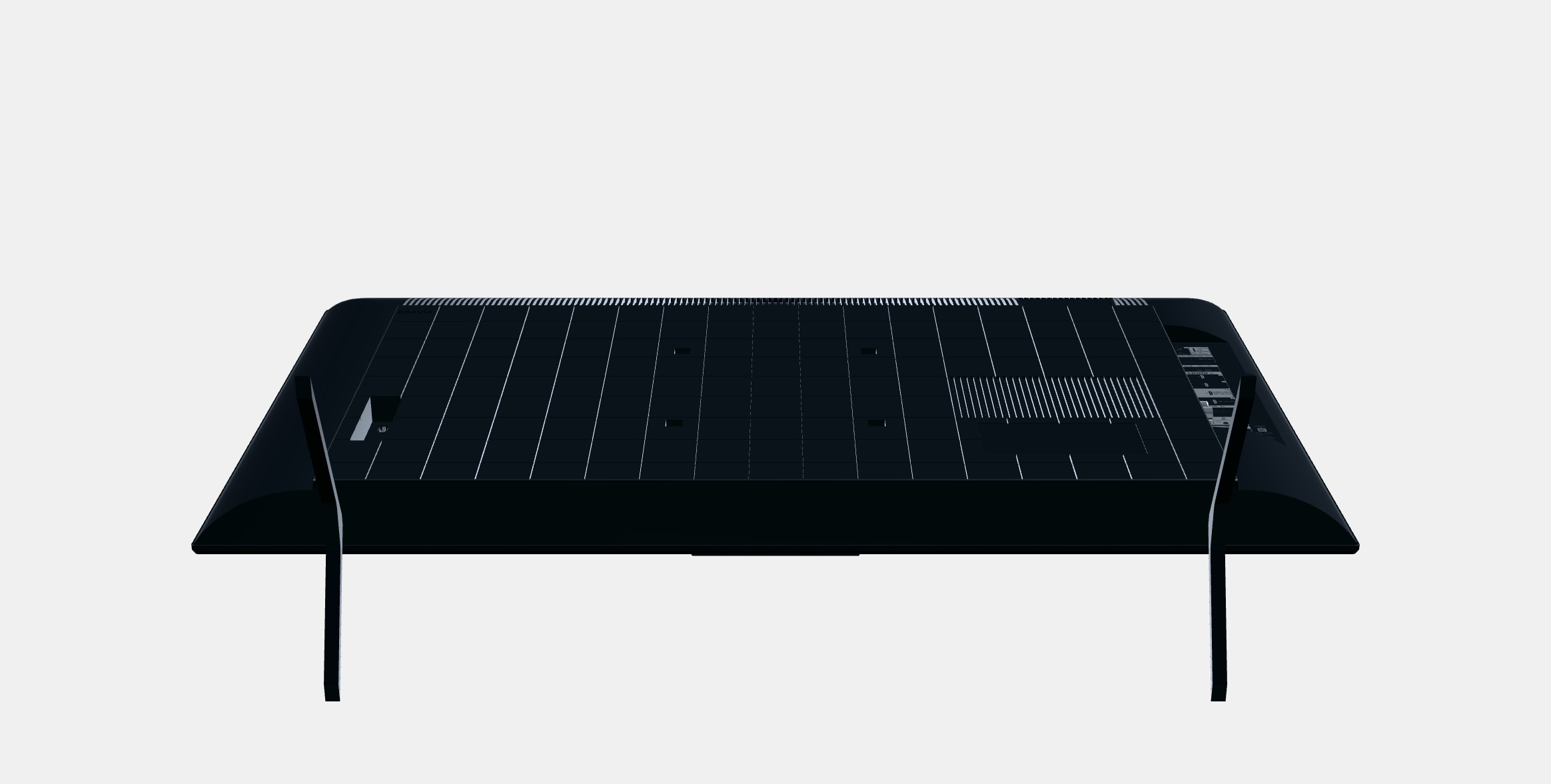 43 Sony Bravia KD-43X75WL Low-poly 3D model_7