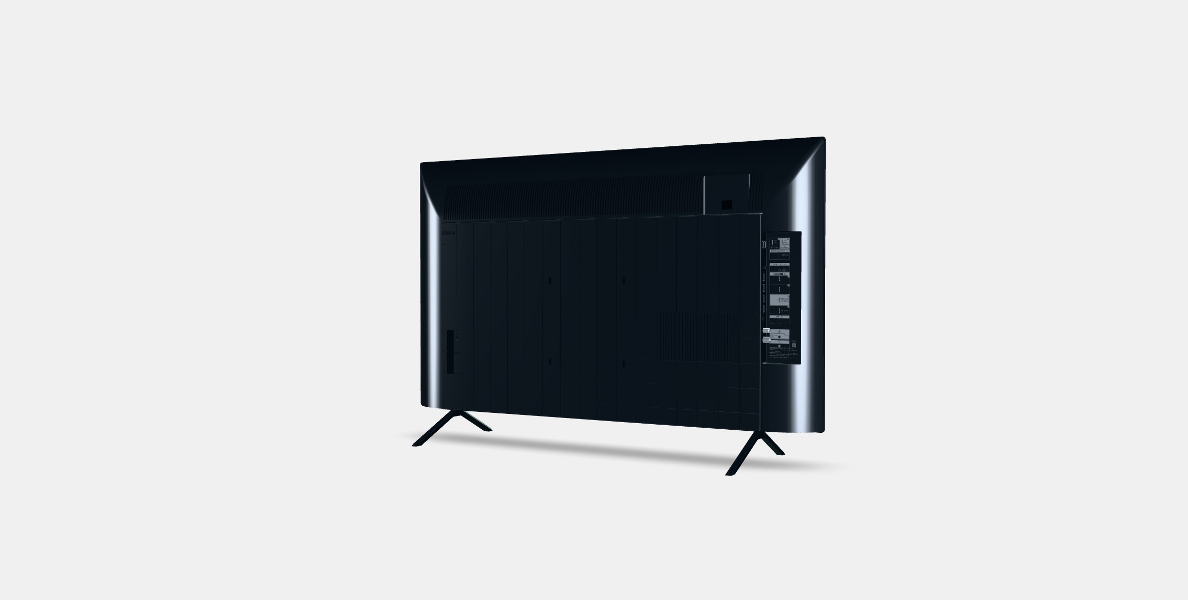 43 Sony Bravia KD-43X75WL Low-poly 3D model_3