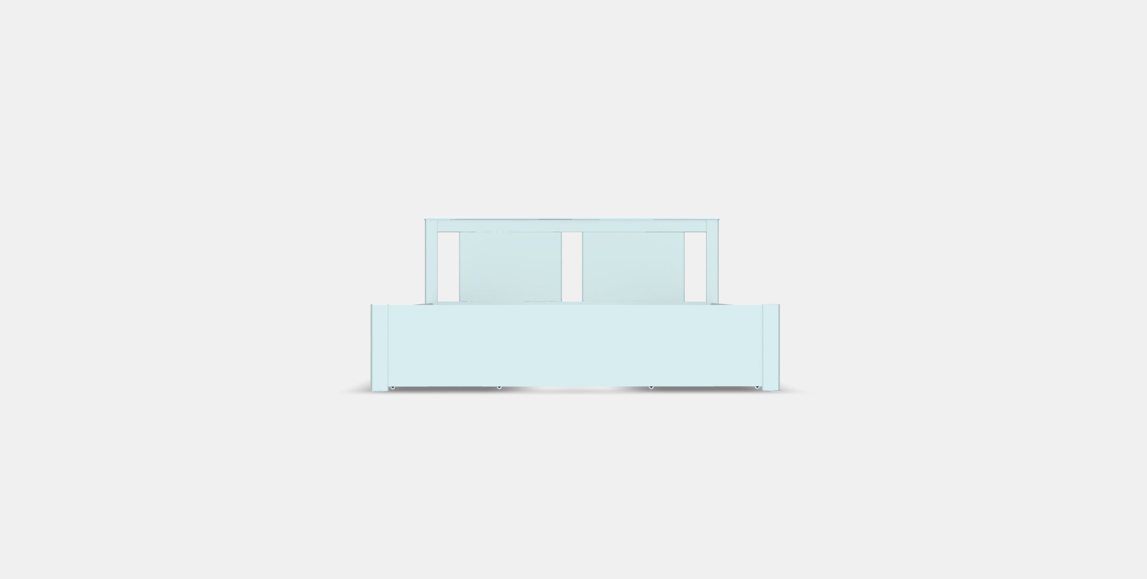SONGESAND Bed frame with 4 storage boxes 2 Low-poly 3D model_10