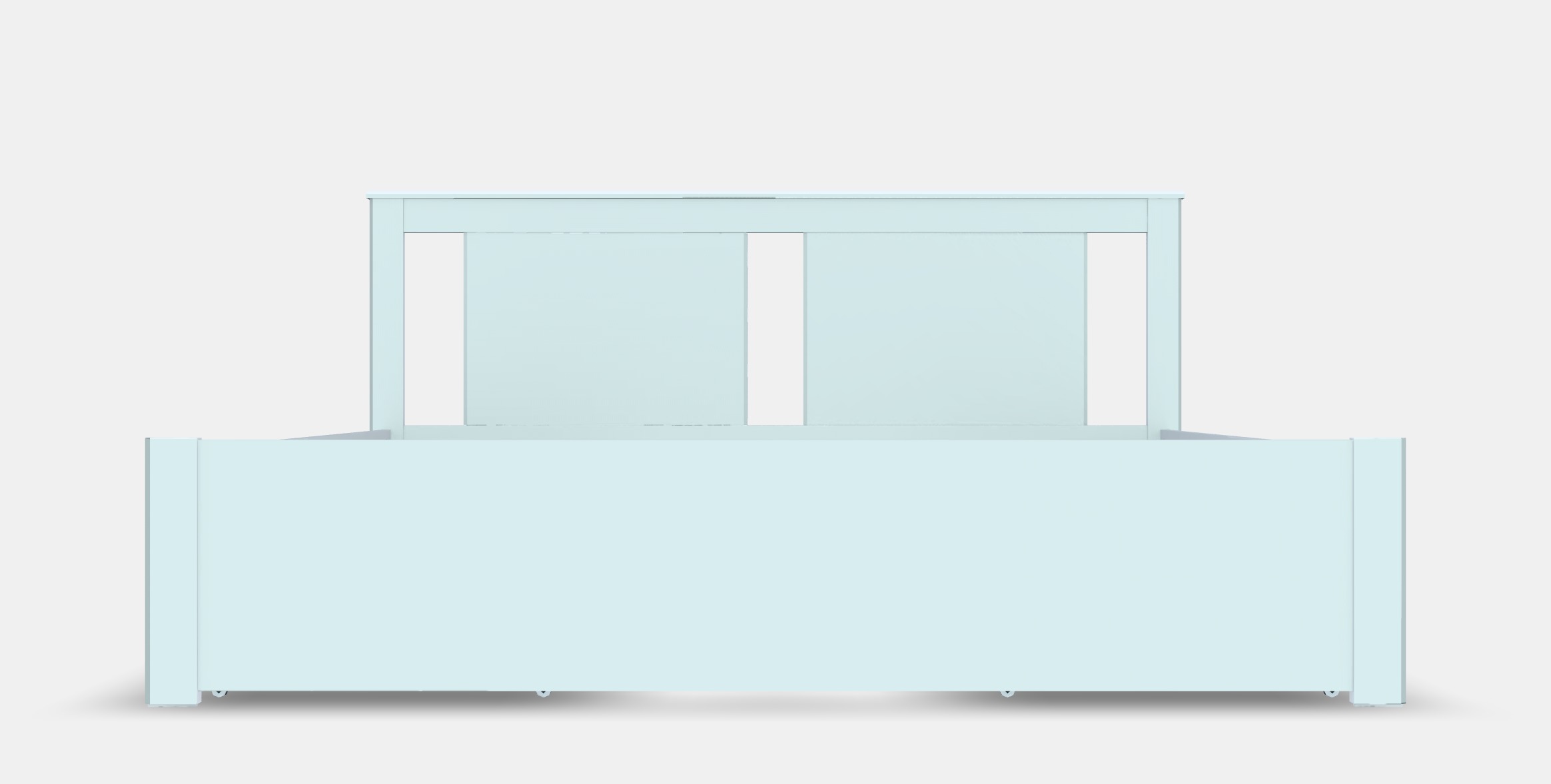 SONGESAND Bed frame with 4 storage boxes 2 Low-poly 3D model_11