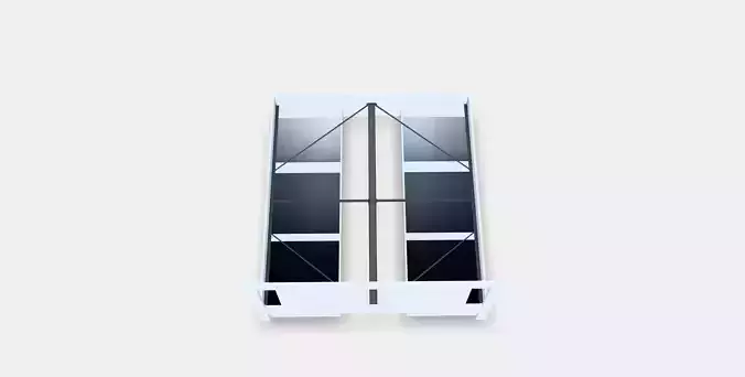 SONGESAND Bed frame with 4 storage boxes 2