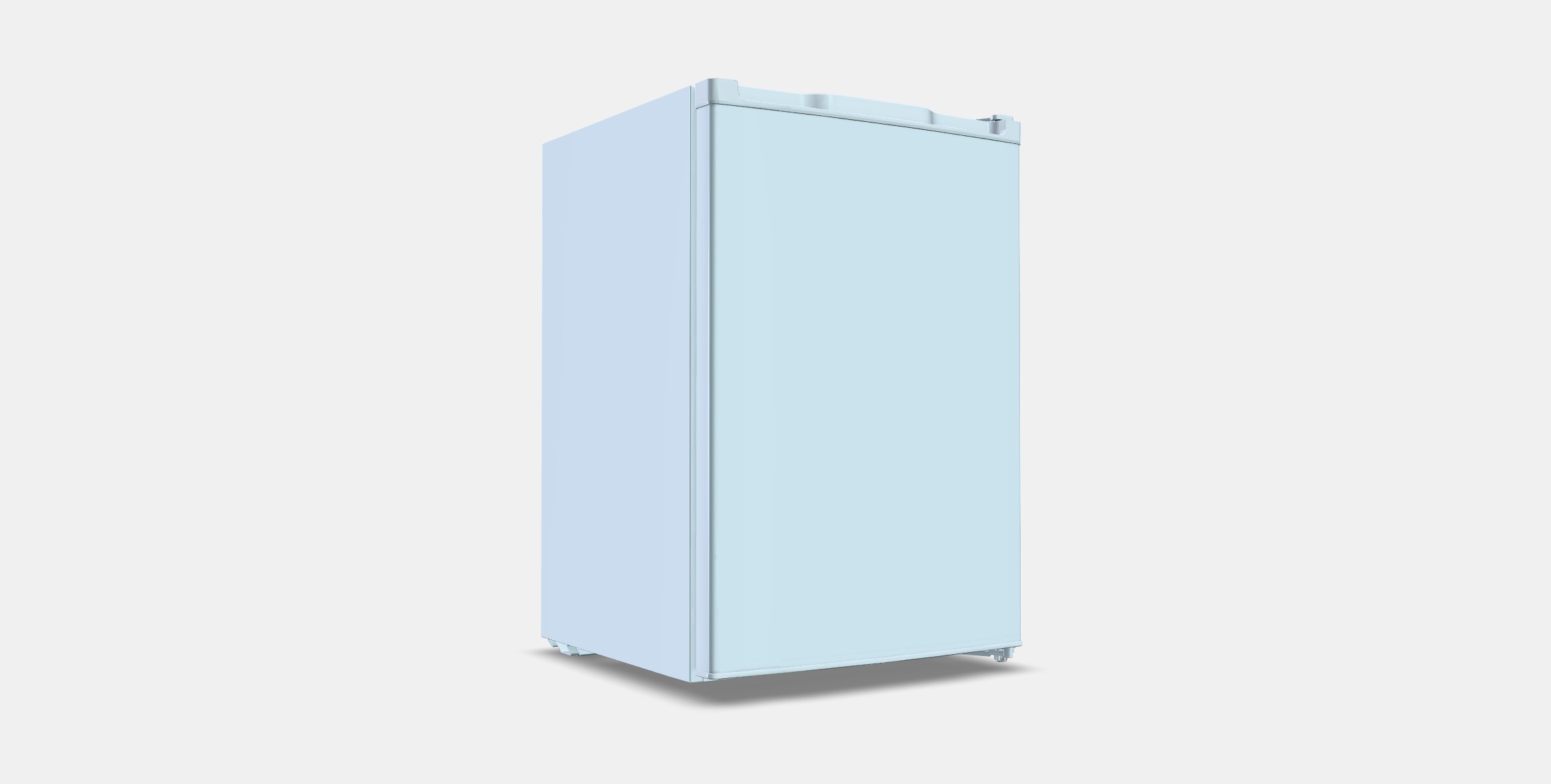 LAGAN Fridge with freezer compartment Low-poly 3D model_3