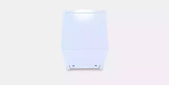 LAGAN Fridge with freezer compartment Low-poly 3D model