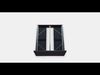 MALM Bed frame high w 4 storage boxes Low-poly 3D model_1