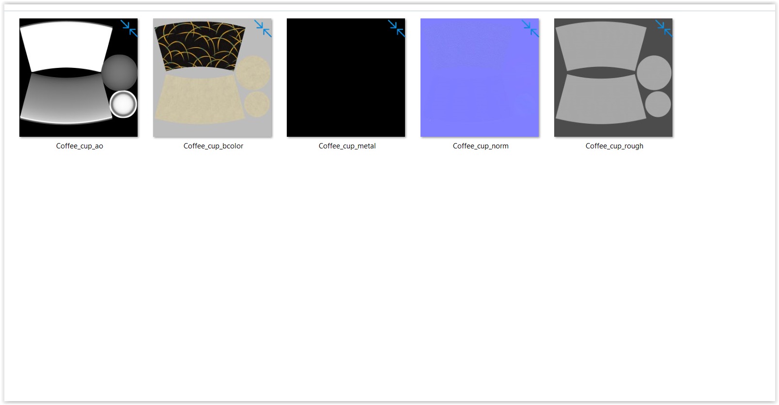 Coffee cup empty V PBR 3D model_9