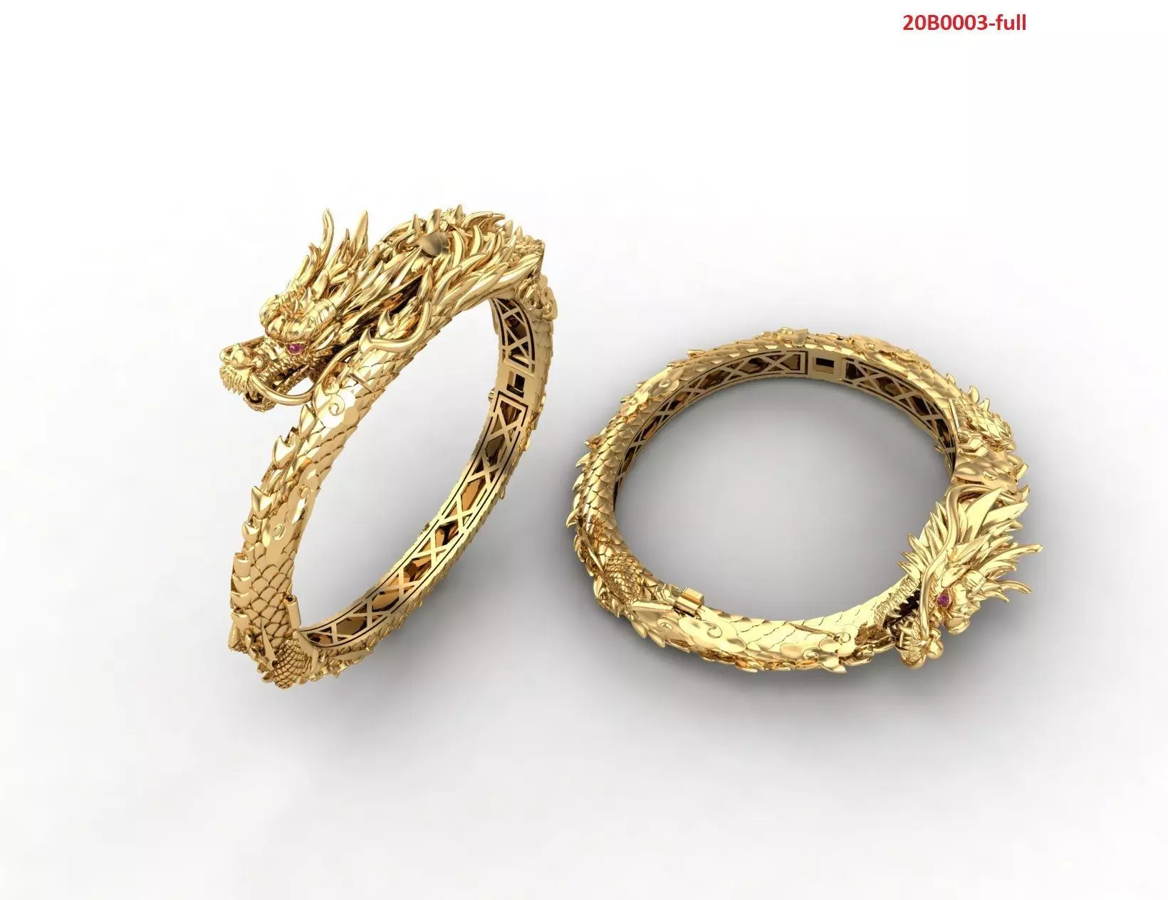Dragon bracelet for men 3D print model