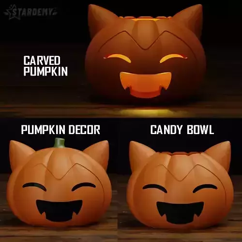 Snorlax Halloween Pumpkin Bowl Candy Carved Decor