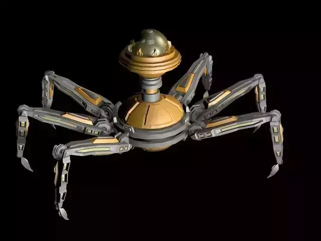 Spydrone 1 Low-poly 3D model