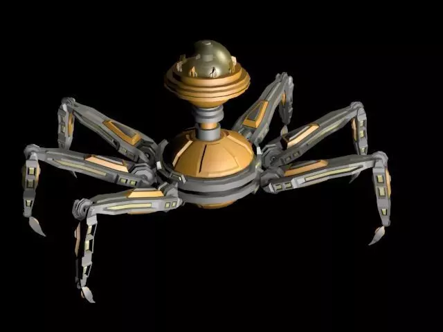 Spydrone 1 Low-poly 3D model_0