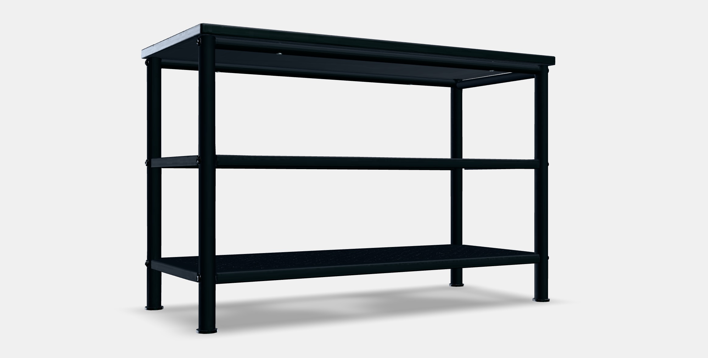 PINNIG Bench with shoe storage Low-poly 3D model_9