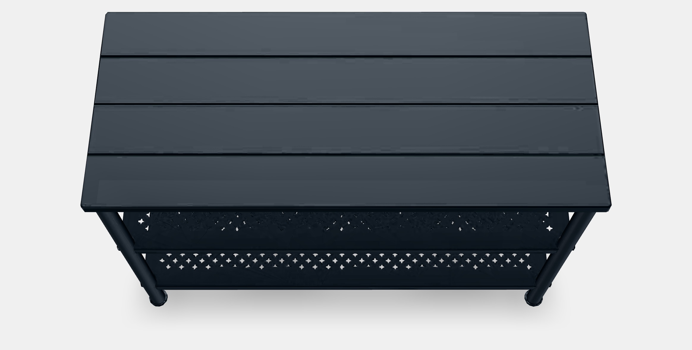 PINNIG Bench with shoe storage Low-poly 3D model_5