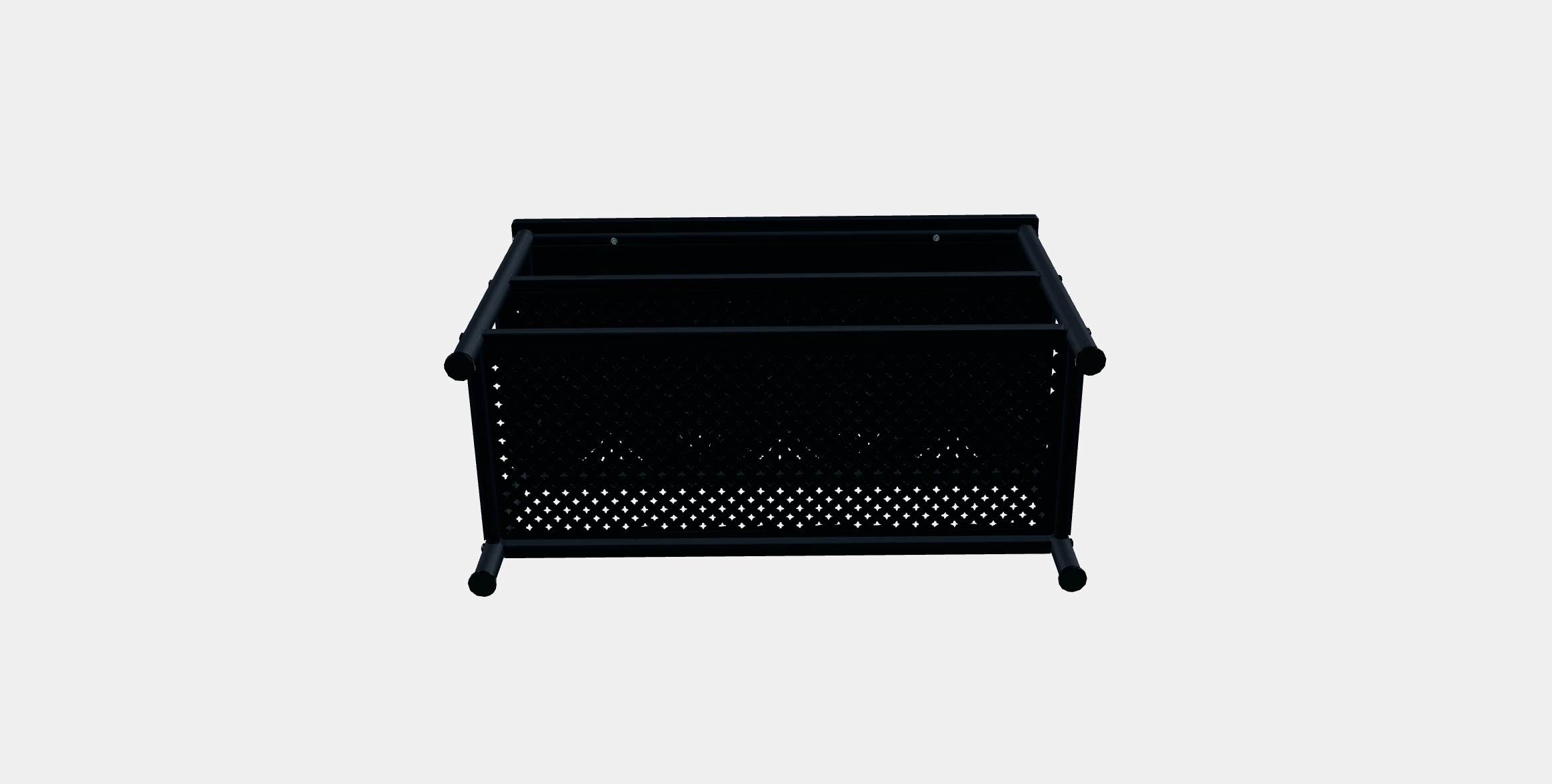 PINNIG Bench with shoe storage Low-poly 3D model_8