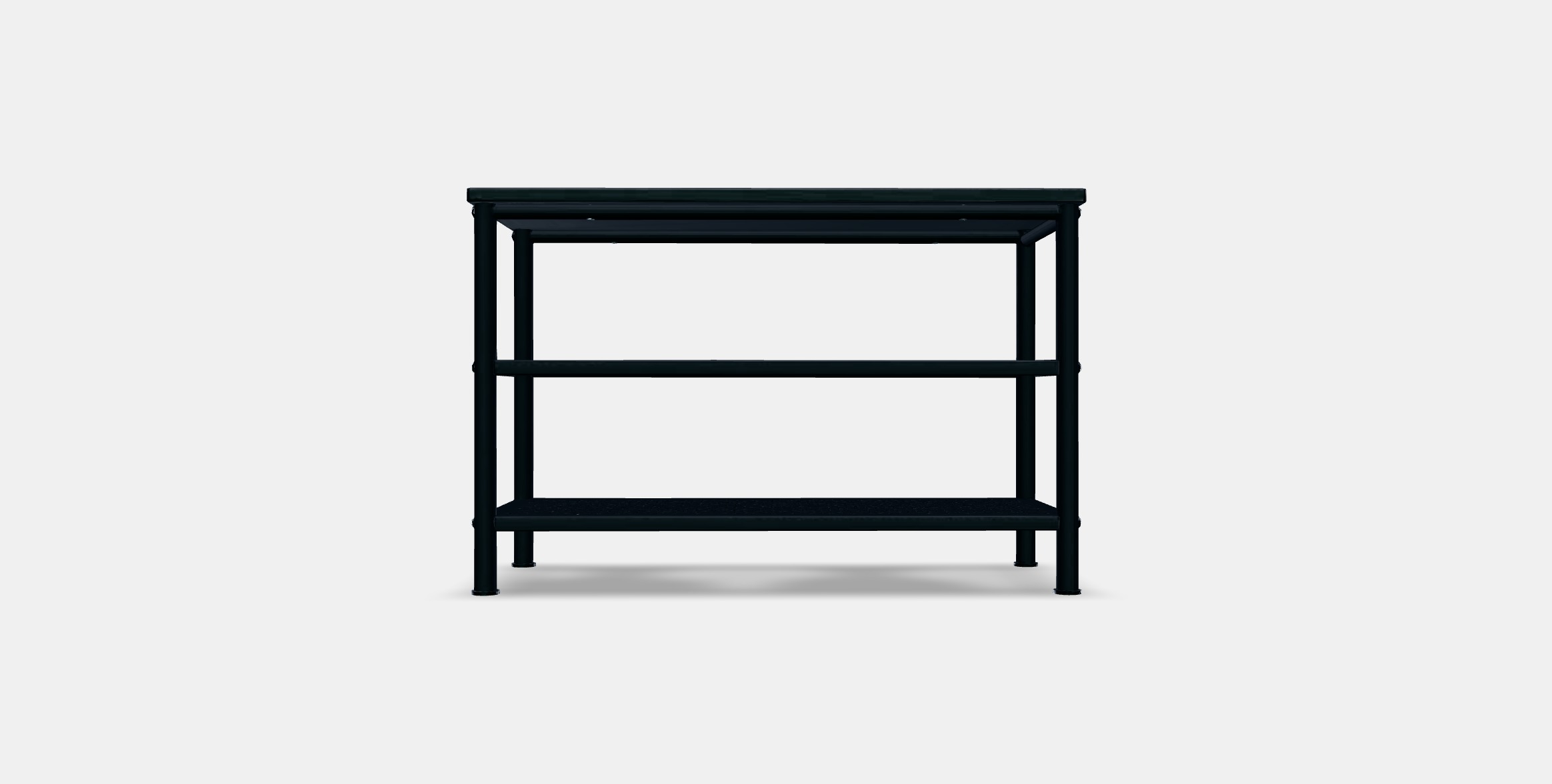 PINNIG Bench with shoe storage Low-poly 3D model_10
