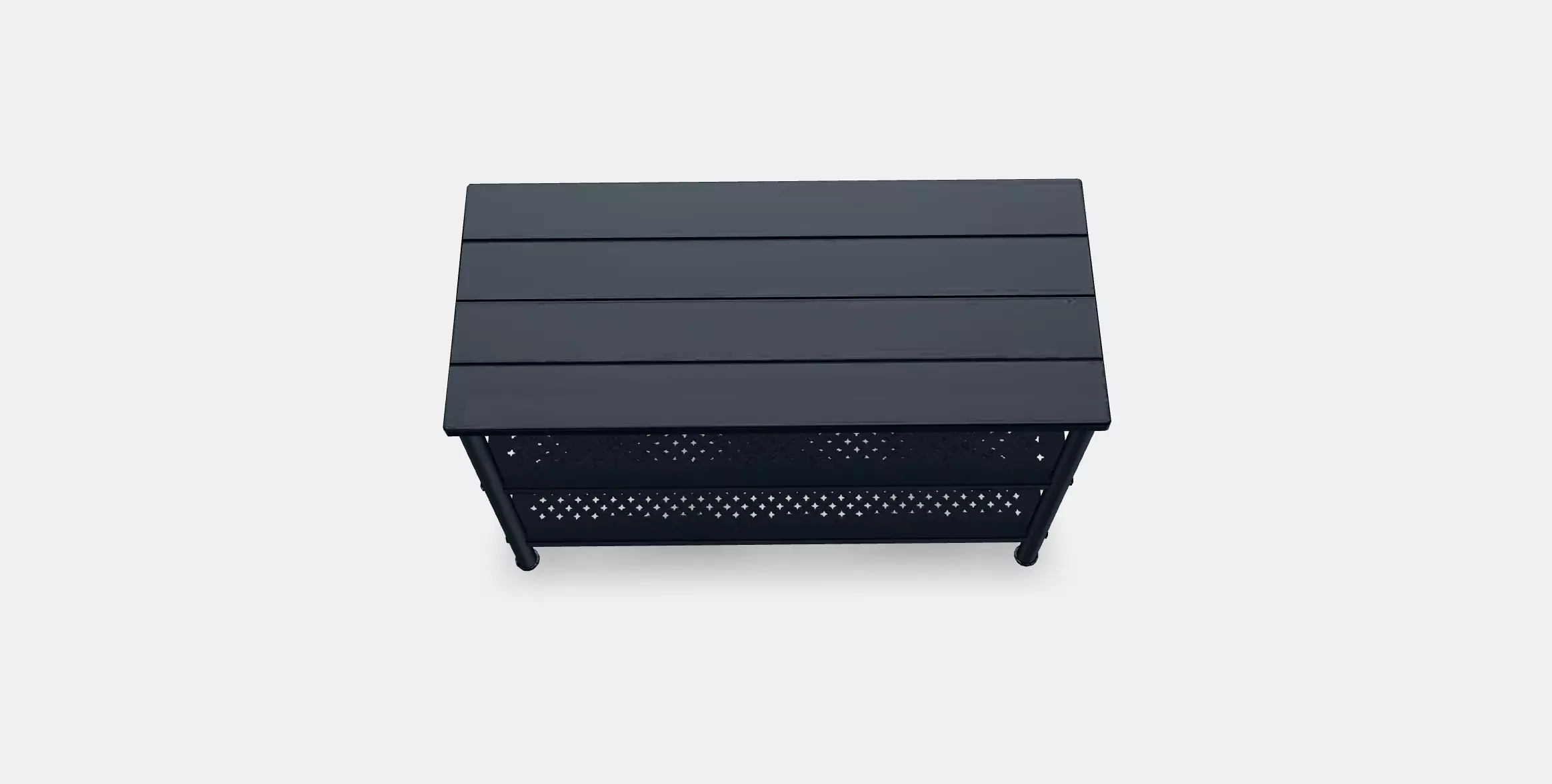 PINNIG Bench with shoe storage Low-poly 3D model_0