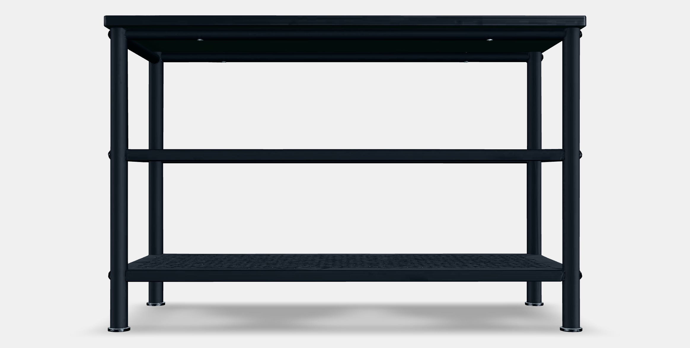 PINNIG Bench with shoe storage Low-poly 3D model_15