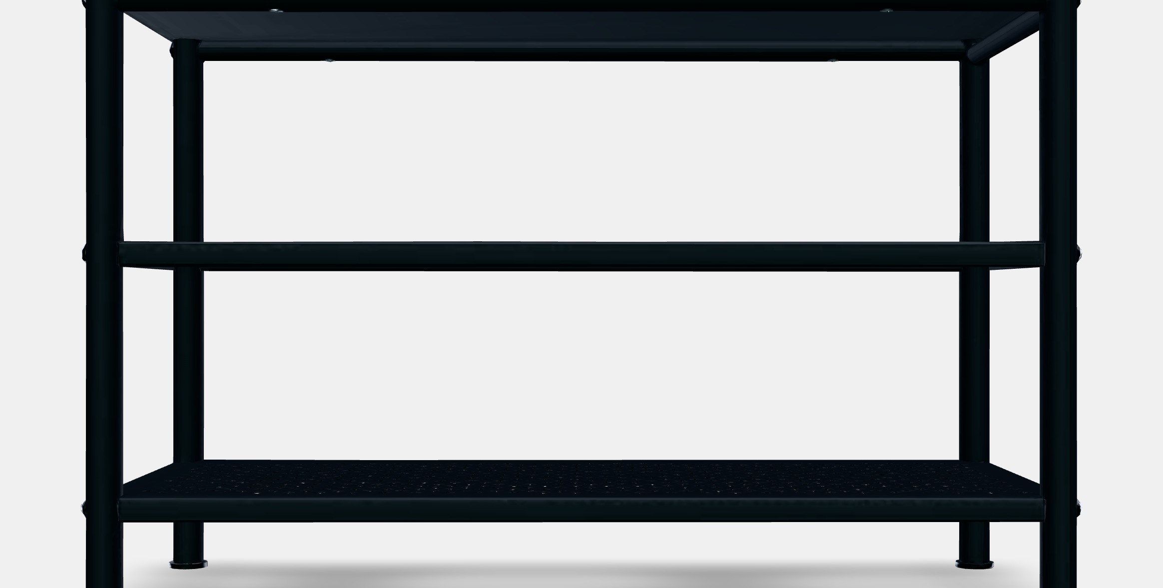 PINNIG Bench with shoe storage Low-poly 3D model_11