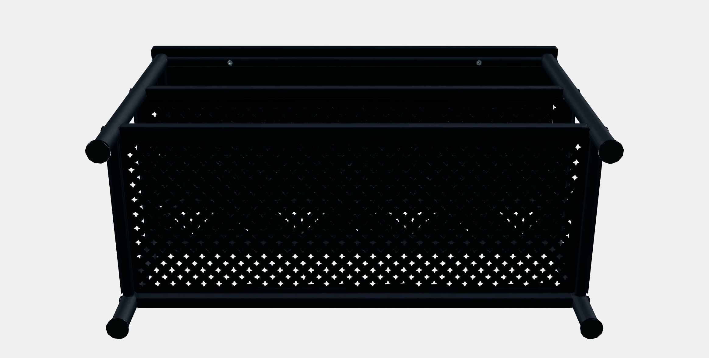 PINNIG Bench with shoe storage Low-poly 3D model_7