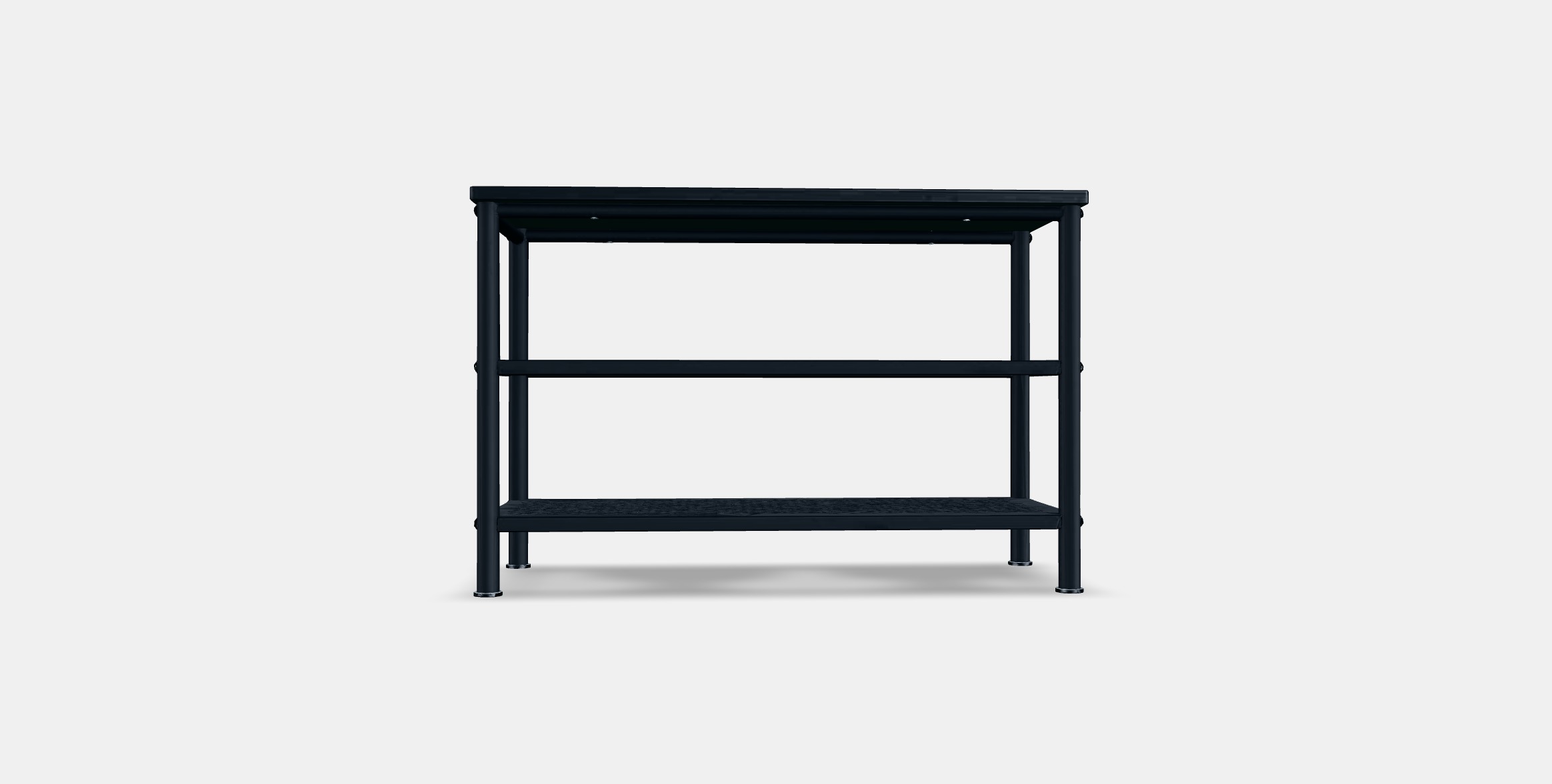 PINNIG Bench with shoe storage Low-poly 3D model_14