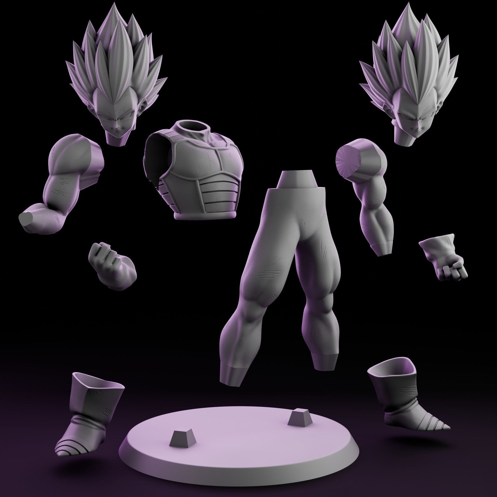 Vegeta Ultra Ego 3D print model_6