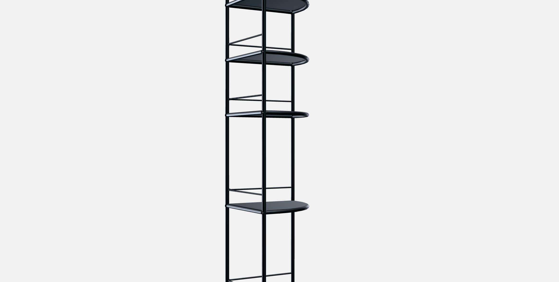 FROSJON Corner shelf unit Low-poly 3D model_9