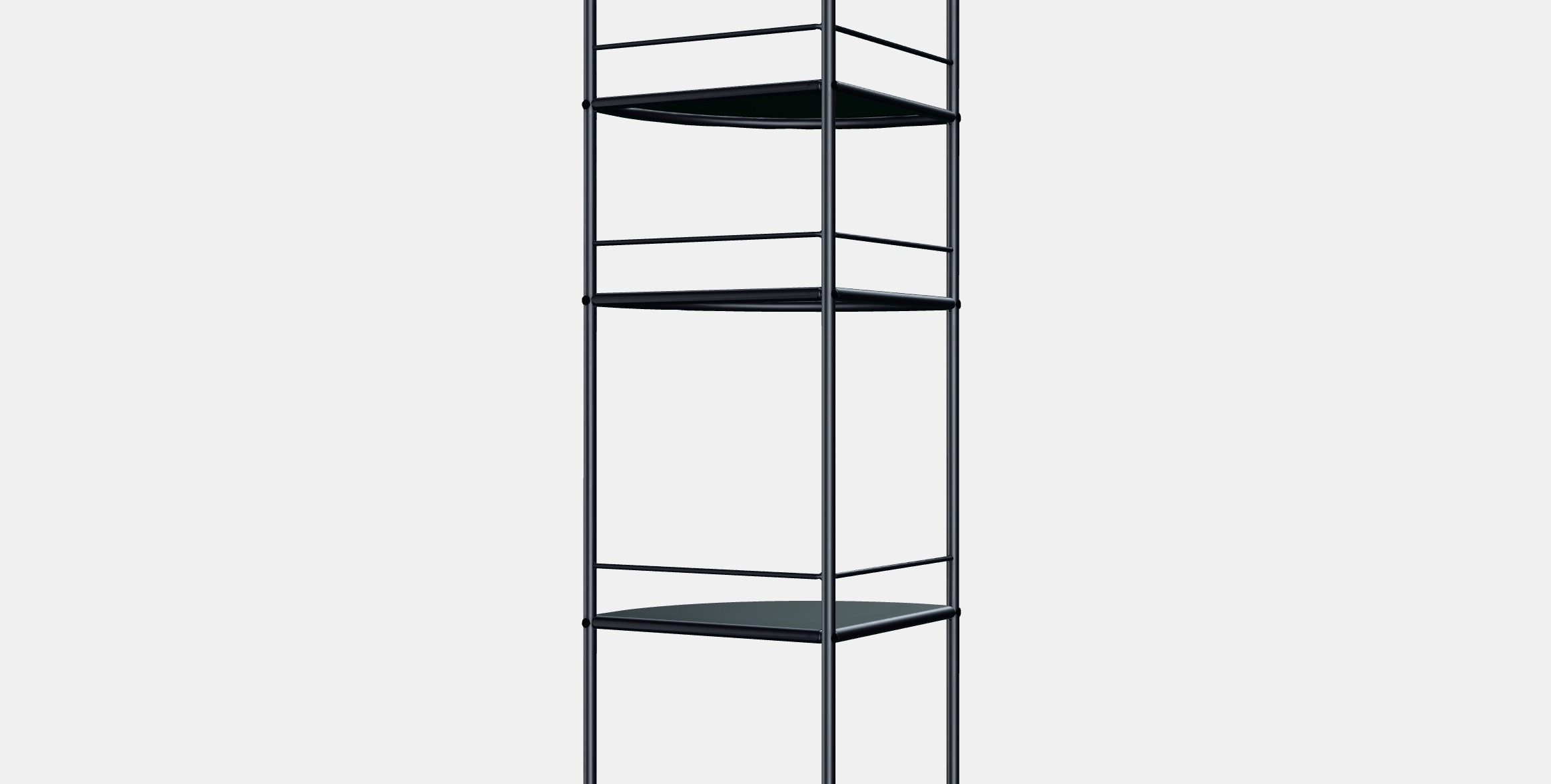 FROSJON Corner shelf unit Low-poly 3D model_6