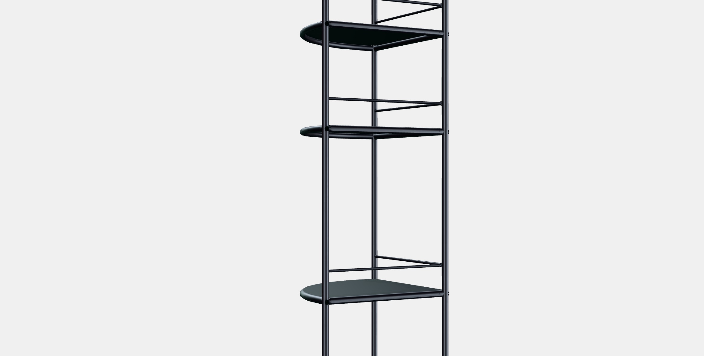 FROSJON Corner shelf unit Low-poly 3D model_2