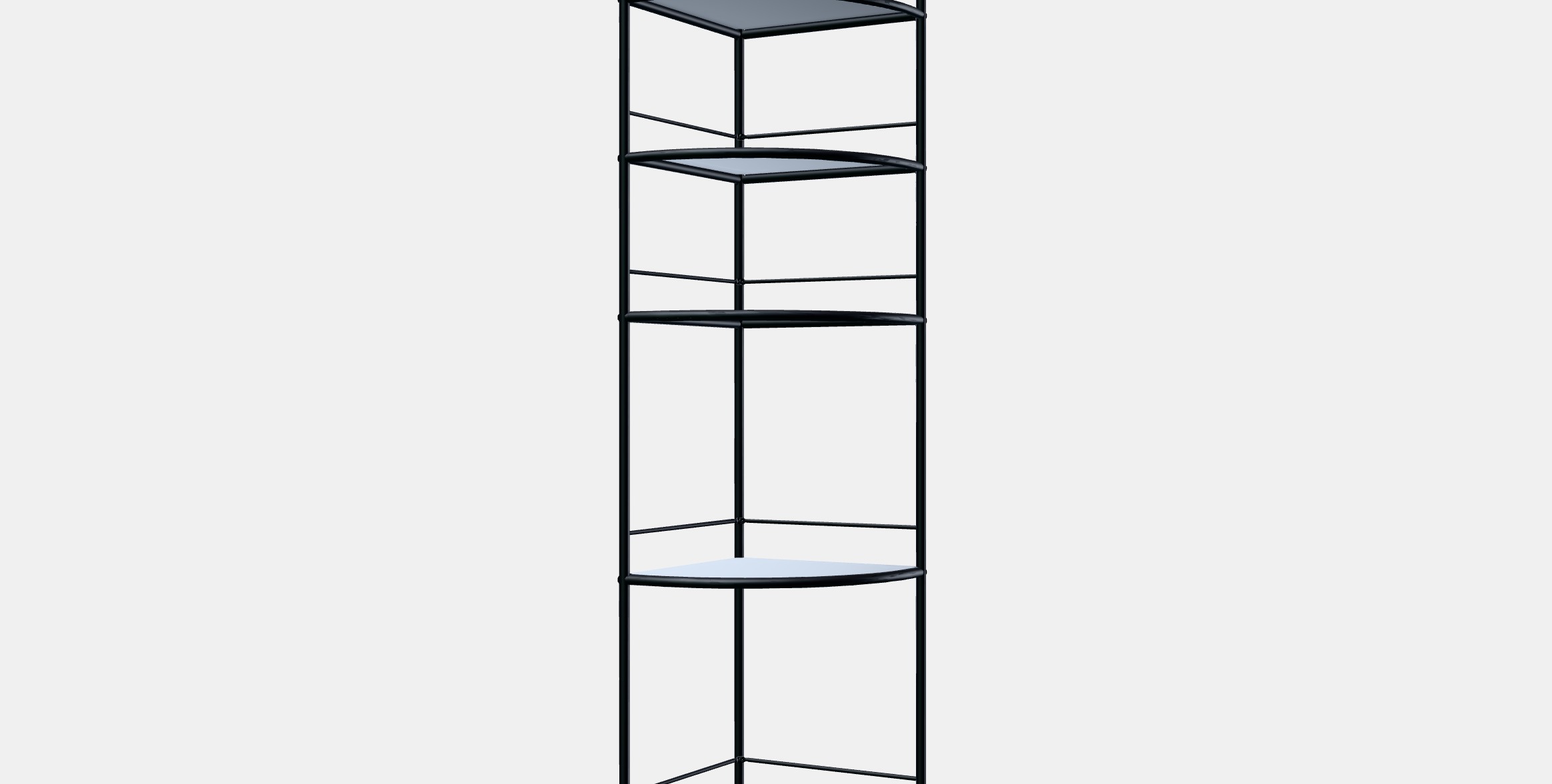 FROSJON Corner shelf unit Low-poly 3D model_13