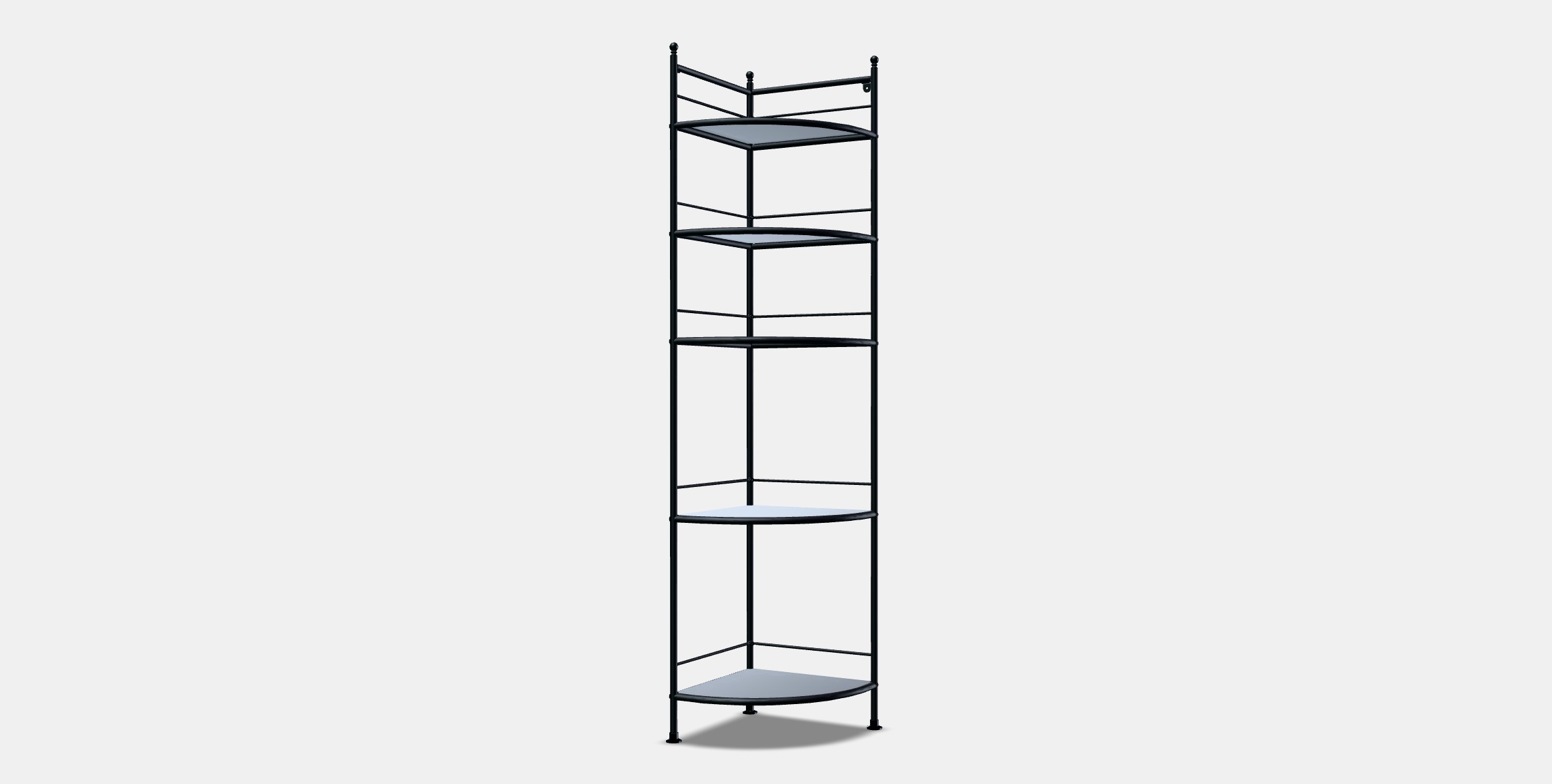 FROSJON Corner shelf unit Low-poly 3D model_12
