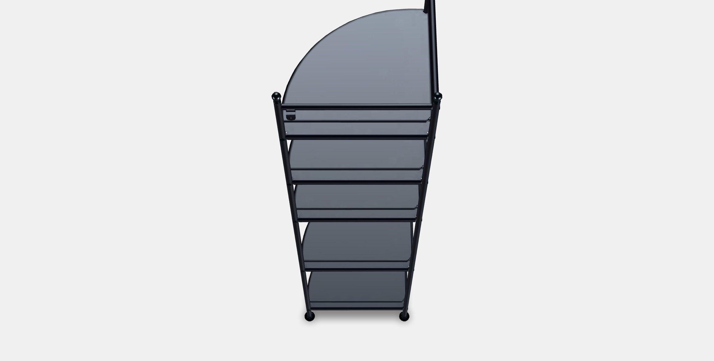 FROSJON Corner shelf unit Low-poly 3D model_4