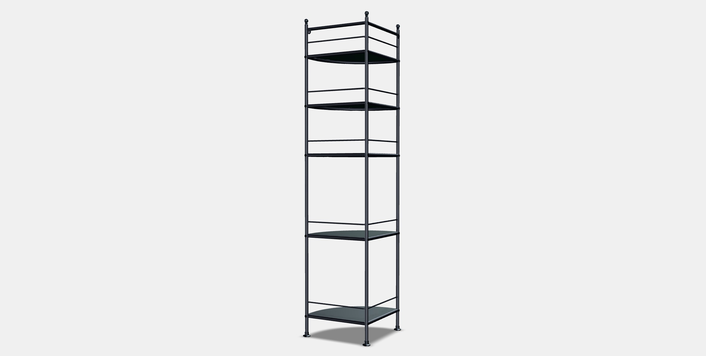 FROSJON Corner shelf unit Low-poly 3D model_5