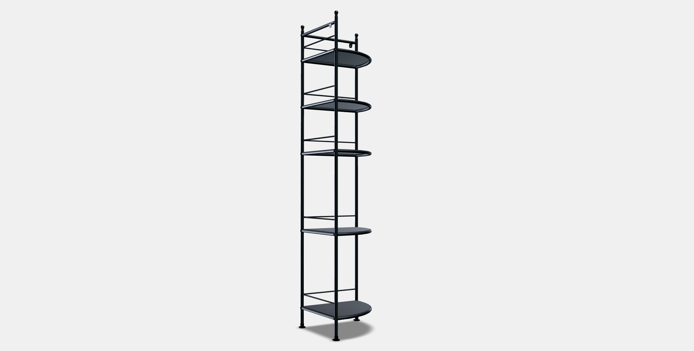 FROSJON Corner shelf unit Low-poly 3D model_3