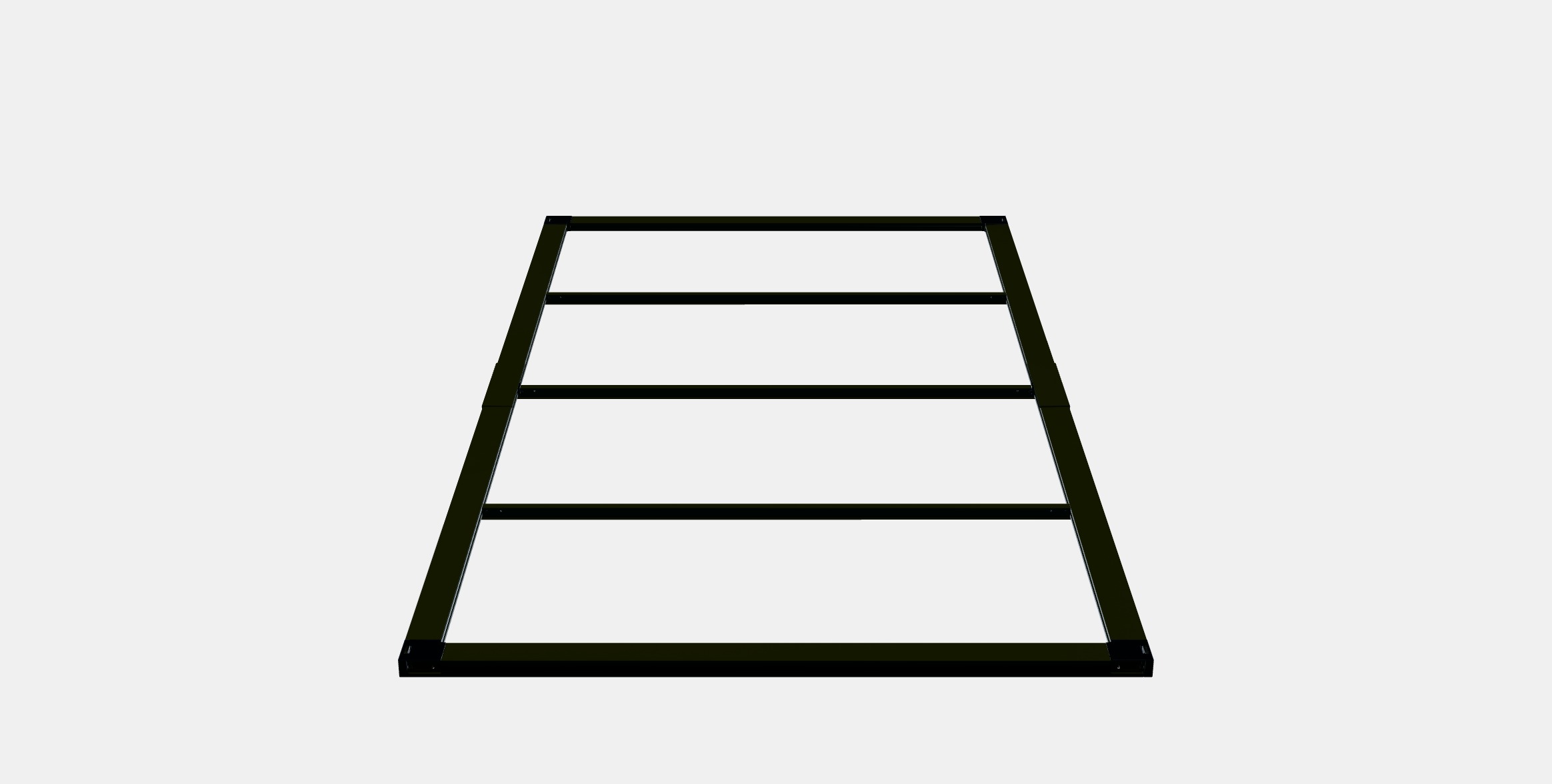 SKYTTA Sliding door frame 6 Low-poly 3D model_8