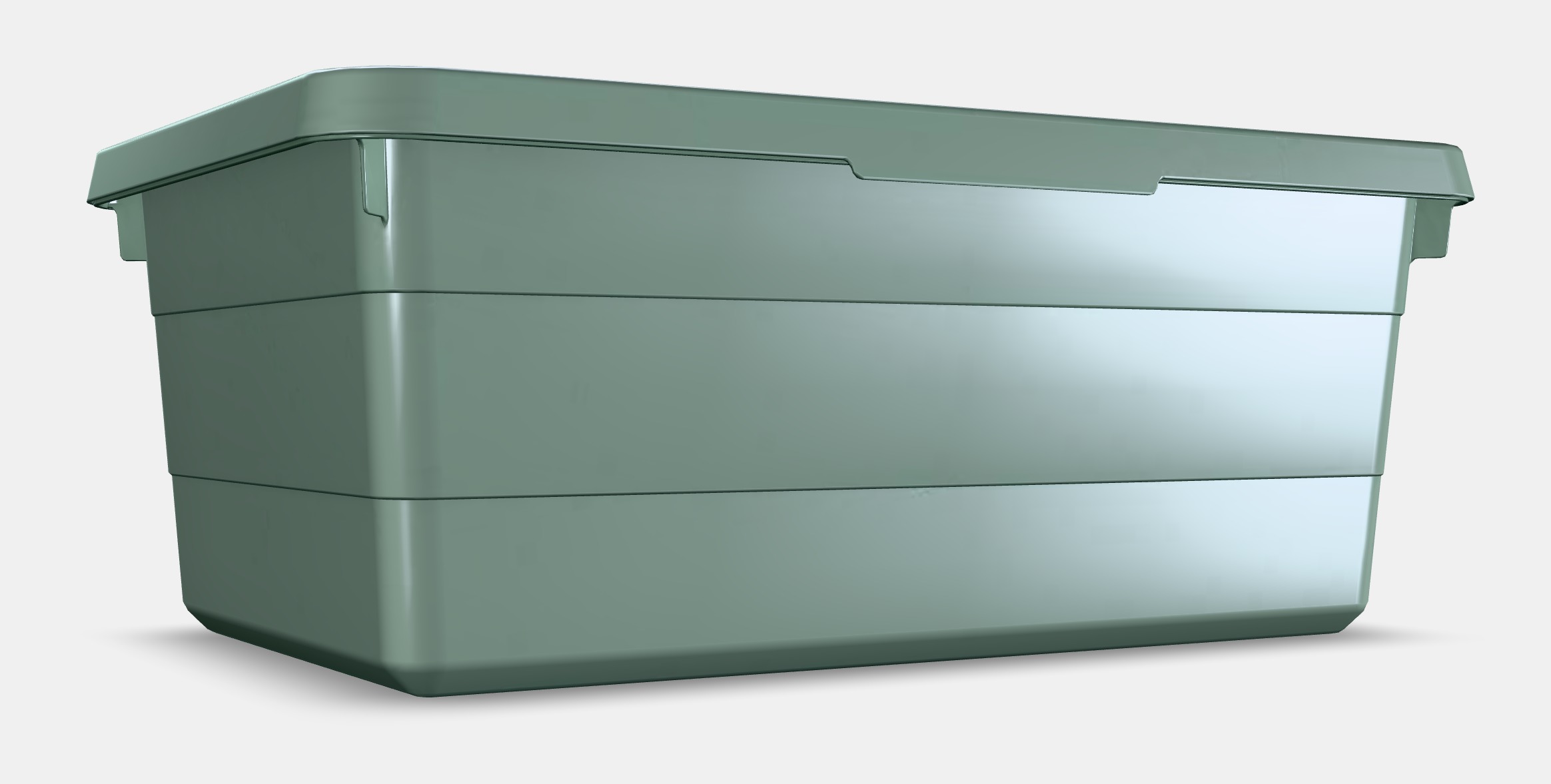 SOCKERBIT Storage box with lid 2 Low-poly 3D model_2