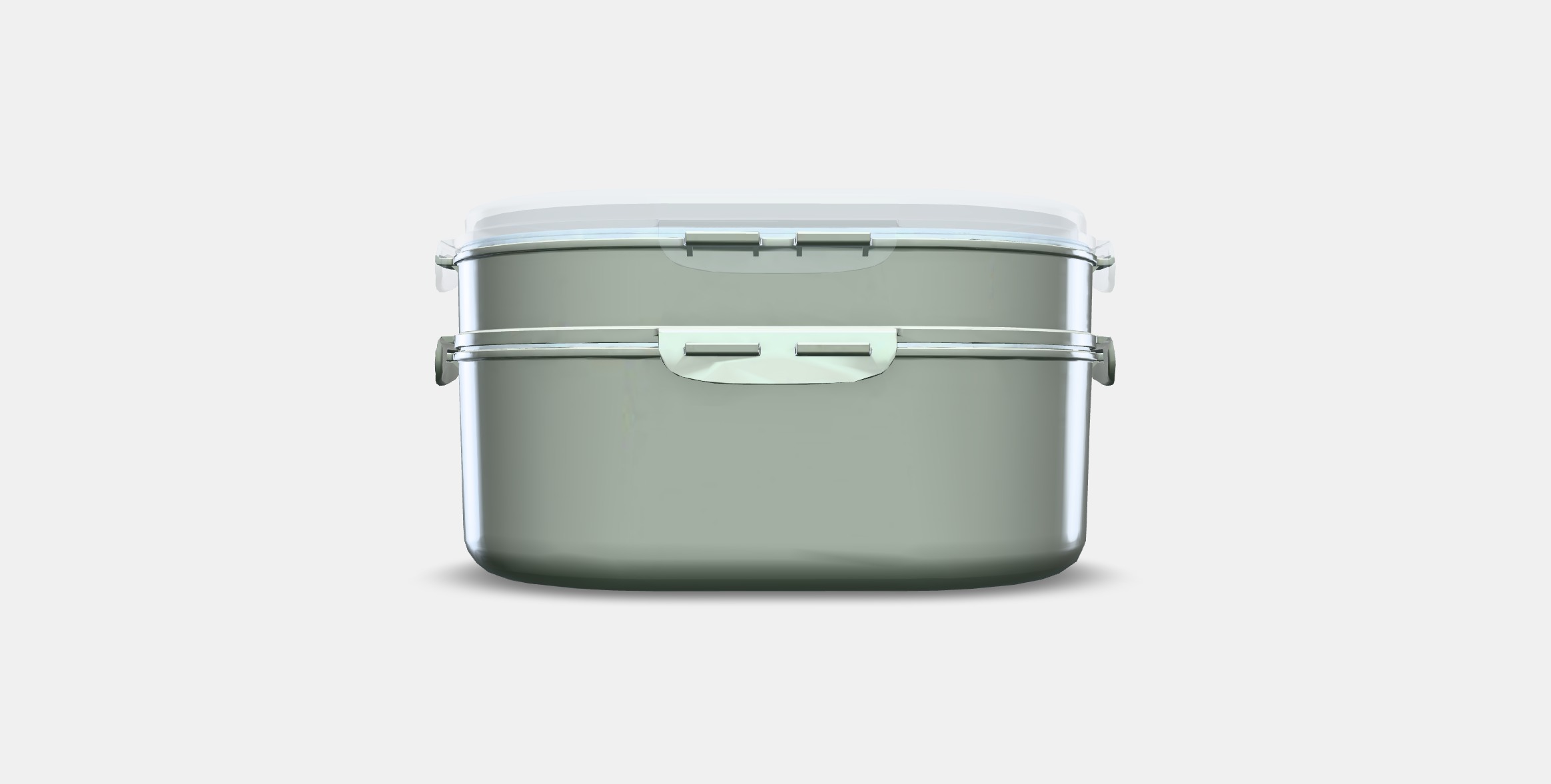 UTBJUDA Stackable lunch box for dry food Low-poly 3D model_10