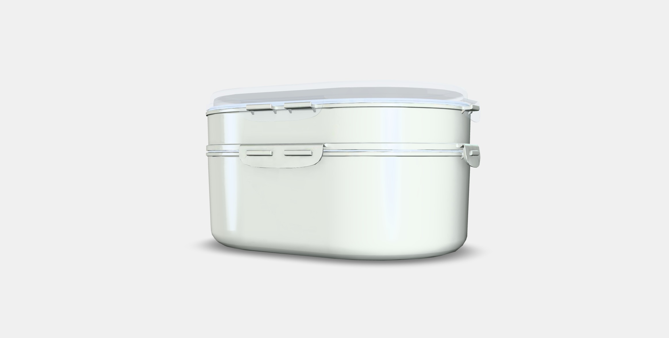 UTBJUDA Stackable lunch box for dry food Low-poly 3D model_5