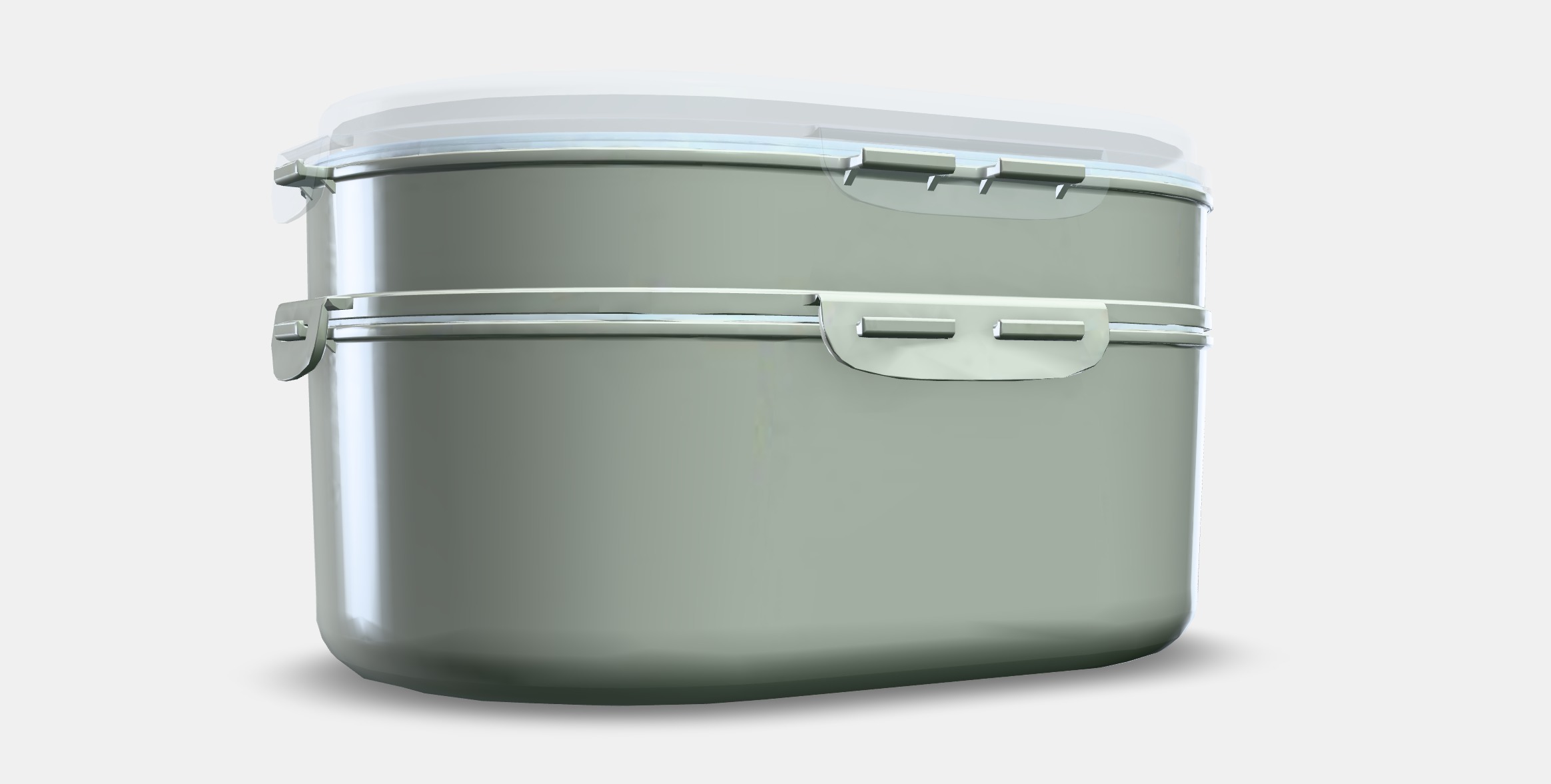 UTBJUDA Stackable lunch box for dry food Low-poly 3D model_9