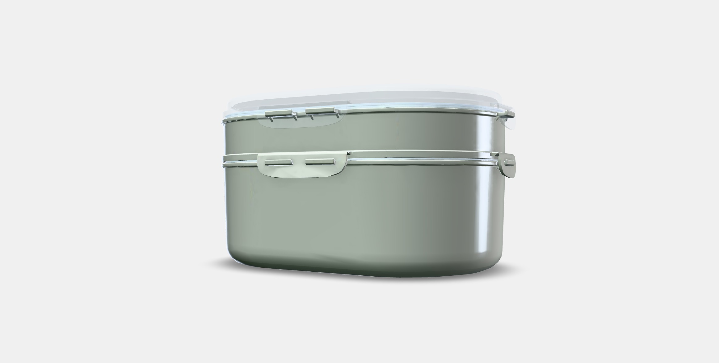 UTBJUDA Stackable lunch box for dry food Low-poly 3D model_12