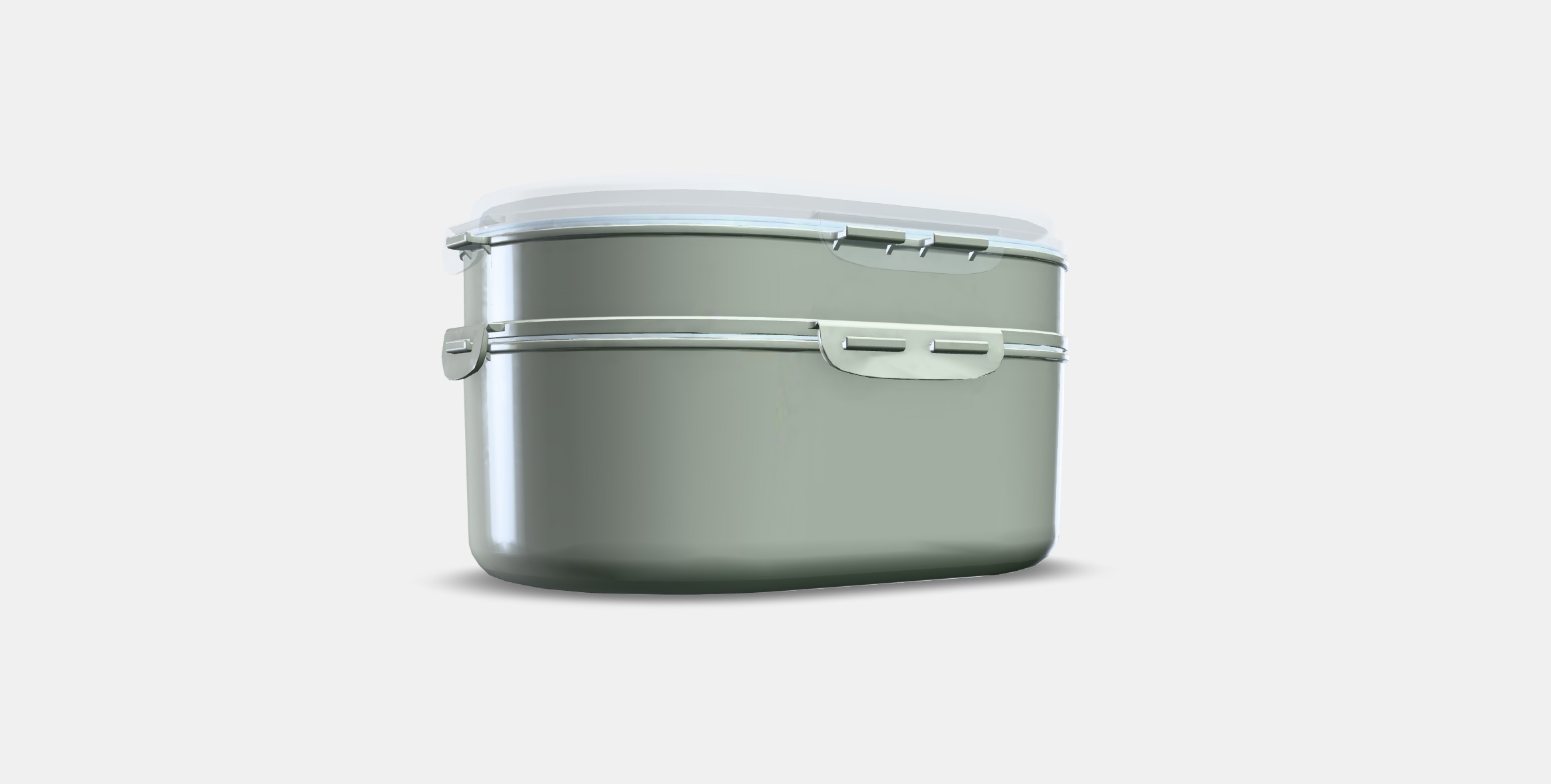 UTBJUDA Stackable lunch box for dry food Low-poly 3D model_3