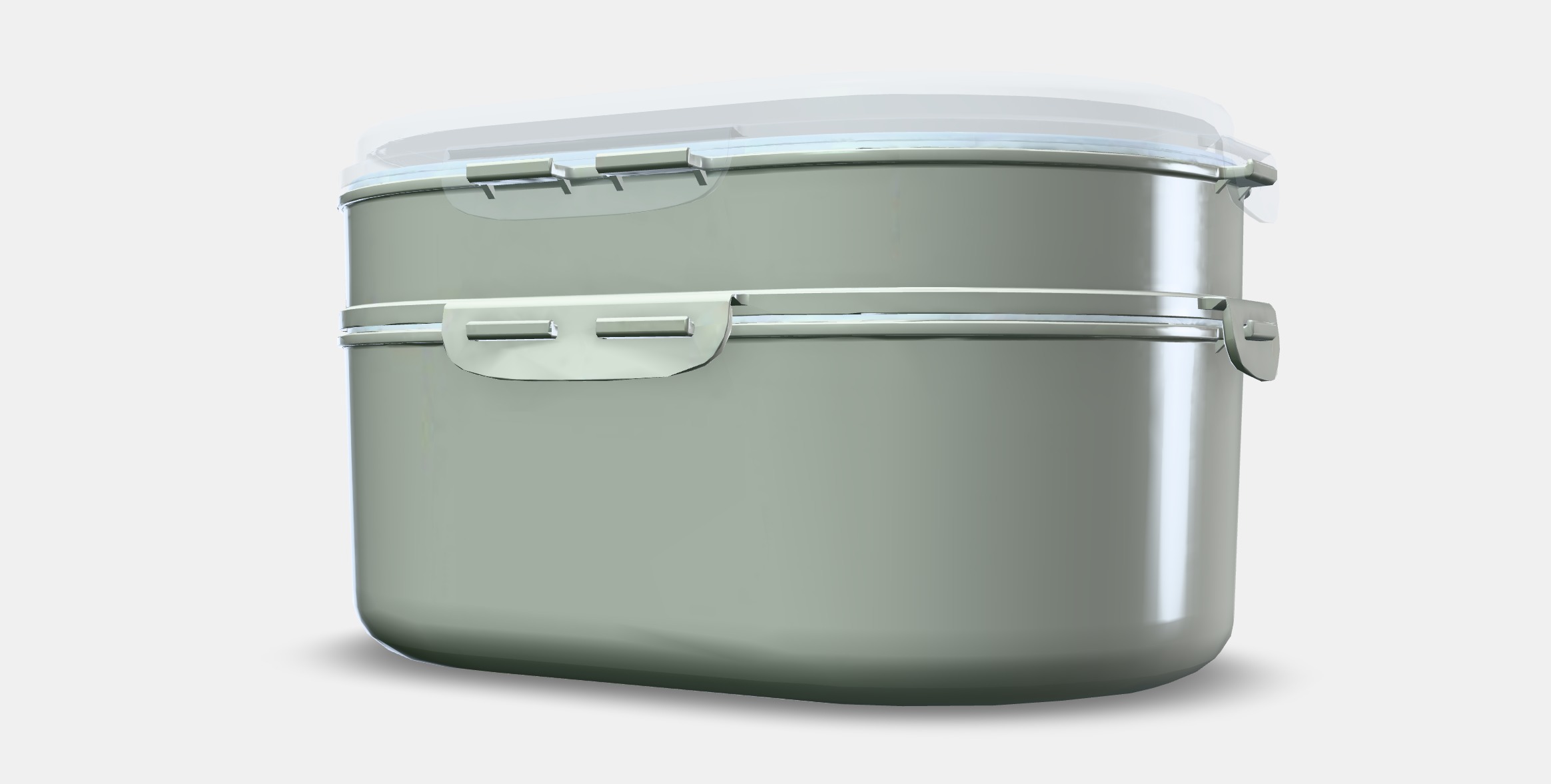 UTBJUDA Stackable lunch box for dry food Low-poly 3D model_13