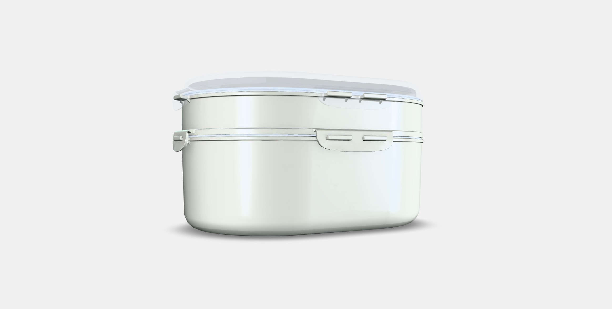 UTBJUDA Stackable lunch box for dry food Low-poly 3D model_16